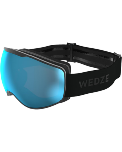 Decathlon Ski Goggles for Adults & Kids, Windproof Snow Protection Goggles [S3] Black Size L 4150754