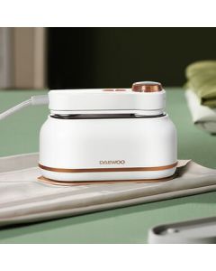 DAEWOO Portable Handheld Steamer Iron for Travel DYGT-1320, Tassel White (Colorful Mail Packaging)