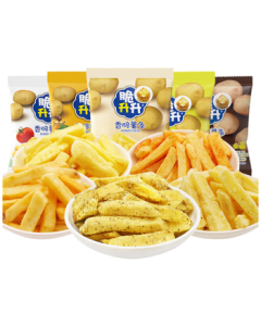 Cuisheng Sheng Honey Butter Original Cut Fries 1000g (20g*50 packs) Mixed Flavor Non-Puffed Snack for Cravings