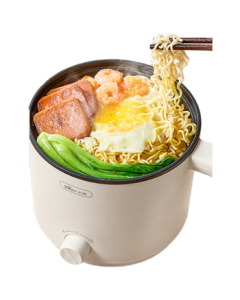 Bear Electric Cooking Pot, Mini Electric Pot, Multi-Functional Steaming and Boiling Pot, Student Dormitory Noodle and Hot Pot Cooker DRG-V17D3 1.7L Multi-Purpose Pot