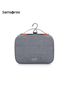 Samsonite Multi-functional Travel Portable Toiletry Bag with Wet-Dry Separation, Stylish Storage Bag in Grey UH9