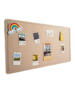 Nashide DMQ0260 Nordic Style Felt Board for Displaying Works, Photos, Wall-Mounted Notice Board, Dark Camel, 120*240cm
