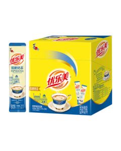 Youlemei Pure Milk & Pure Tea - Only Milk and Tea Ingredients, 15 Sachets*20g Jasmine Tea Powder, Instant Beverage for Meal Replacement or Afternoon Tea