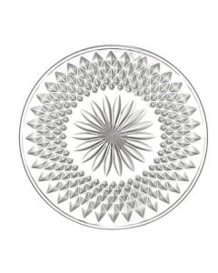 Youshang Life Acrylic Fruit Bowl Transparent Snack Plate Plastic Round Dry Fruit Tray for Bar KTV Living Room Crystal Style Diameter 25CM 3pcs/Pack