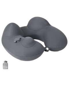 GREAT LIFE Press-Inflatable U-Shaped Neck Pillow for Travel, Office, and Car Use - Portable Airplane Neck Support for Sleeping on the Go