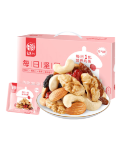 Hua Wei Heng Daily Nuts 750g/Box Snack Energy Pack 30 Bags Nut Roasted Gift Box for Corporate Bulk Purchase