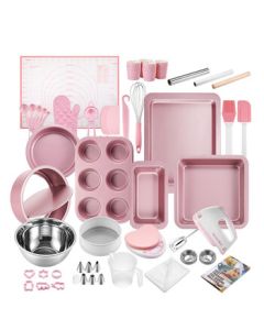 Wilton 28-Piece Cake Mold Pizza Digital Scale Electric Mixer Baking Kit for Oven Beginners