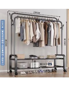 Wrought iron double mesh double rod 150*40*150