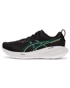 ASICS Men's Running Shoes GEL-CUMULUS 27 Cushioned Comfort Low-Top Sneakers Black/White/Yellow 42.5