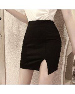 Hip skirt, half-body slit skirt, skirt, one-step skirt