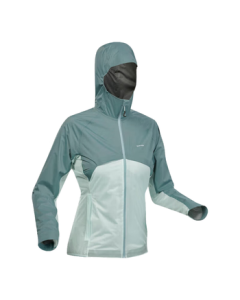 Decathlon Outdoor Windproof Shell Single-Layer Sports Gear Hiking Jacket Trekking Coat Green 2XL-4409459