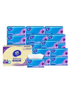Vinda Ultra-Strength Facial Tissue, 3-Ply, 130 Sheets per Pack, 24 Packs per Case, V2239-B