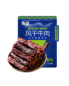 Mengdu Air-Dried Beef Jerky Original Flavor 488g (Approx. 70% Dried) Packaged Snack Halal