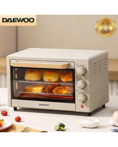 DAEWOO Electric Oven - 20L Multi-functional Home Baking Oven for Cakes with Integrated Top & Bottom Temperature Control Knob /KX1801 (Upgraded Version)
