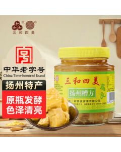 Sanhe Simei Fermented Bean Curd 500g, White Square Tofu Cheese, Moldy Tofu for Noodles, Rice, Hotpot Dipping Sauce