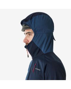 Decathlon Fishing Jacket for Men and Women, Outdoor Windproof Jacket, Water-Resistant Softshell Coat, Men's Navy Blue XL-4195601