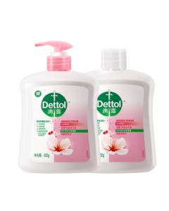 Dettol Hand Wash Disinfectant, Antibacterial & Moisturizing 500g + 500g Refill, Children & Family Hand Care Replacement