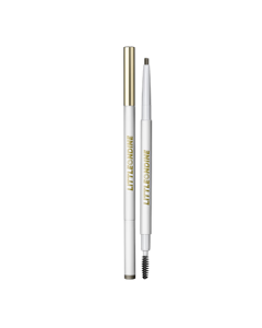 littleondine Double-Ended Ultra-Fine Eyebrow Pencil 02 Brown 0.12g Gel Eyeliner Waterproof Sweatproof Smudge-Proof Long-Lasting Pigment