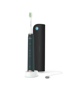 PHILIPS Electric Toothbrush - Long-lasting Battery Life, Adult Couples Sonic Vibration Toothbrush HX2451/08 Spruce Green