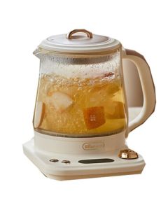 Bear Health Kettle, Electric Kettle, Constant Temperature Kettle, Tea Maker, Noise-Reducing Coating, with 1.5L Glass Steamer, YSH-E15L7, Glass Teapot for Herbal Tea