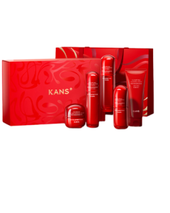KANS Red Waistline 5-Piece Gift Set Skincare Combo Anti-Wrinkle Firming Moisturizer Birthday Gift for Girlfriend Mid-Autumn Festival Present