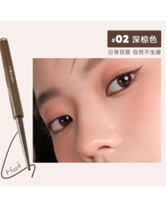 Judydoll Ultra-Fine Gel Eyeliner Pencil - Waterproof, Smudge-Proof, Long-Lasting, Smooth & Pigmented - Lower Lash Line Pencil 02 Dark Brown