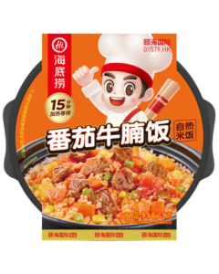 Haidi Lao Self-Heating Rice Convenient Instant Meal for Travel and Camping Portable Outdoor Rice Tomato Beef Brisket Rice 272g