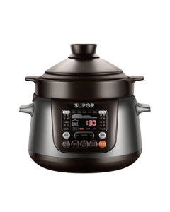 SUPOR Electric Stew Pot, Slow Cooker, Soup Pot, Porridge Pot, Precision-Controlled Fast Heating Ceramic Electric Stew Pot, 4L Large Capacity TG40YC5