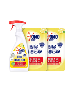 OMO Kitchen Cleaner Heavy Grease Remover Lemon Grapefruit Scent Value Promotion Pack 2.62 Jin