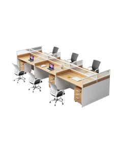 WeiTai Office Partition Workstation Staff Computer Desk and Chair Modern Minimalist Office Desk and Chair Booth Combination Worktable