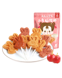 Liangpin Puzi Bunny Hawthorn Stick 0 White Sugar Lollipop 85g 8pcs Candy Preserves Children's Snack Gift