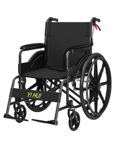 YIHUI Wheelchair for Elderly, Compact Lightweight Foldable Portable Manual for Young Adults with Fractures, Home and Medical Use L07