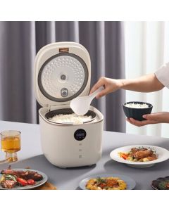 Daewoo (DAEWOO) Electric Rice Cooker, 3L Multi-functional Smart Rice Cooker with Keep Warm and Delay Timer Function DYFB-503L (Nebula White) 3L