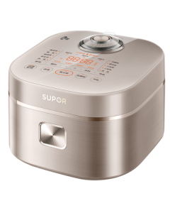 SUPOR 3L Large Capacity Smart Rice Cooker for 2-3 People, Low Sugar, Titanium-Infused 0 Coating 316L Stainless Steel Inner Pot, IH Heating SF30HC892 with Micro Pressure