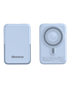 Newmine (Newmine) [3C Certified] Magnetic Ultra-Thin 10000mAh 22.5W Power Bank with Stand P133W - Blue
