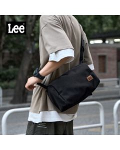 Lee Casual Sports Crossbody Bag for Men, Trendy Couple Backpack for Women, Unisex Shoulder Bag, Toast Bag in Black for Autumn/Winter