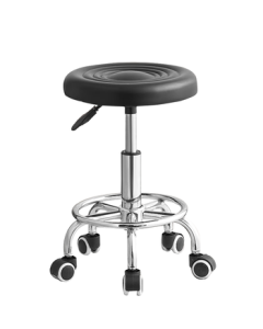 E-Man Bar Stool Office Home Adjustable Height Swivel Rolling Wheel Chair
