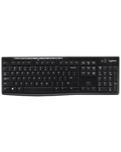 Logitech K270 Enterprise Wireless Office Keyboard - Laptop Keyboard, Membrane Full-Size with Numeric Keypad, Includes Unifying Receiver, Black [Bulk Order Discount]