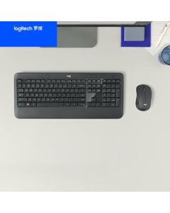 Logitech (HWD) MK540 Enterprise Wireless Keyboard and Mouse Combo for Office Use, Compatible with Laptops and Desktops, with Comfortable Wrist Rest and 2.4G Wireless Receiver, Black