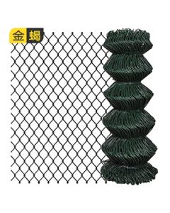 Golden Scorpion Stadium Wire Mesh Diamond Fence Basketball Football Field Fence Dark Green 1.85m*2.9m Width Frameless