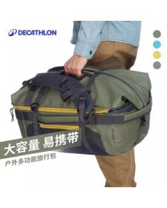 Decathlon Large Capacity 30-40L Backpack for Outdoor Travel, Hiking, and Business Trips in Forest Green-4775700