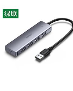 UGREEN CM219 USB3.0 Hub High-Speed 4-Port Expansion Dock HUB Adapter with Multi-Interface Converter Extension Cable 0.15m 50985