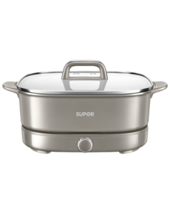 SUPOR ZMD Safety Series 3-Level Heat Adjustment Dual-Tube Rapid and Stable Boiling Ultra-Thin Base 6L Multi-Function Electric Hot Pot H60FKX58 [Mid-Autumn Festival Gift]
