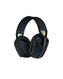 Logitech G435 Black Wireless Over-Ear Gaming Headset Bluetooth Headphones Virtual Surround Sound Esports Headset for LOL, PUBG, FPS Sound Localization