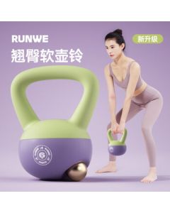 Langwei 6kg Soft Kettlebell for Women - Anti-Drop, Anti-Collision, Hip Shaping & Core Training Equipment [JD Exclusive]