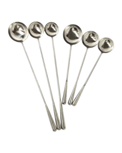 MinNai Stainless Steel Stir-Fry Spoon Thickened Chef Spoon Non-Magnetic Handle 4-Ounce Extended 60cm*8.6cm Small Size