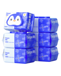 Deyo Flushable Wet Wipes Family Pack 80 Sheets * 6 Packs, Toilet Cleaning Wet Wipes, Compatible with Toilet Paper and Safe to Flush