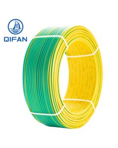 Qifan WDZB-BYJ 1*2.5sq Low Smoke Zero Halogen Flame Retardant Copper Core Heat Resistant 105°C Single Core Hard Wire Cable, Two-Tone, 100m