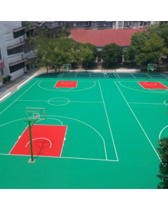 Yacheng Suspension Floor Basketball Court Outdoor Kindergarten Non-Slip Interlocking Mat Hexadecagon Soft Connection Professional Edition