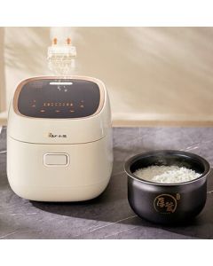 Bear Mini Smart Rice Cooker for 1-2 People, 2L Multi-functional Electric Rice Pot with Surround Heating and Preset Timer, Model DFB-P20L5